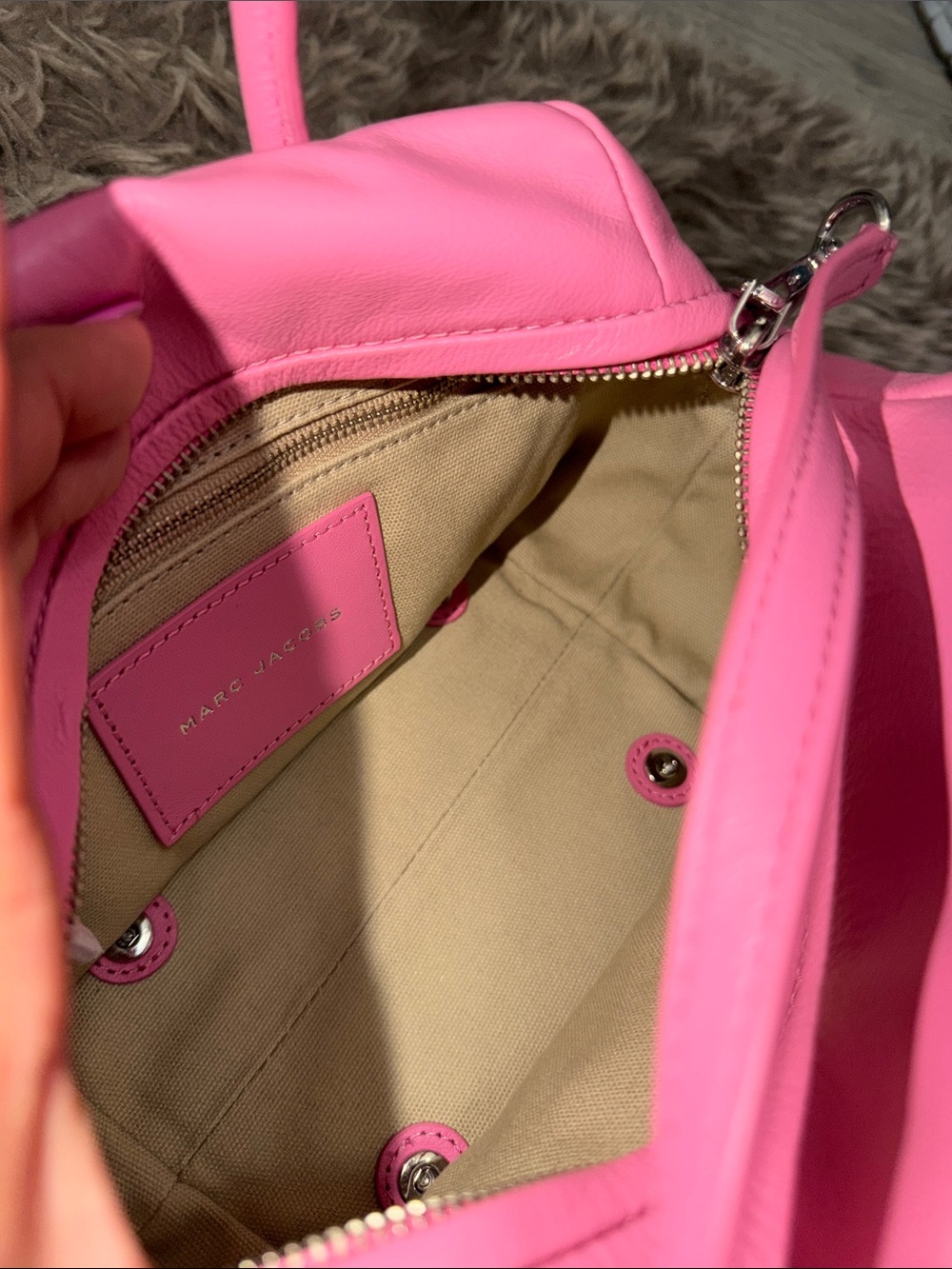 Marc Jacobs Pink Calfskin The Duet Mini Satchel Morning Glory - Picture 6 of 7